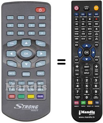 Télécommande équivalente Strong SRT51